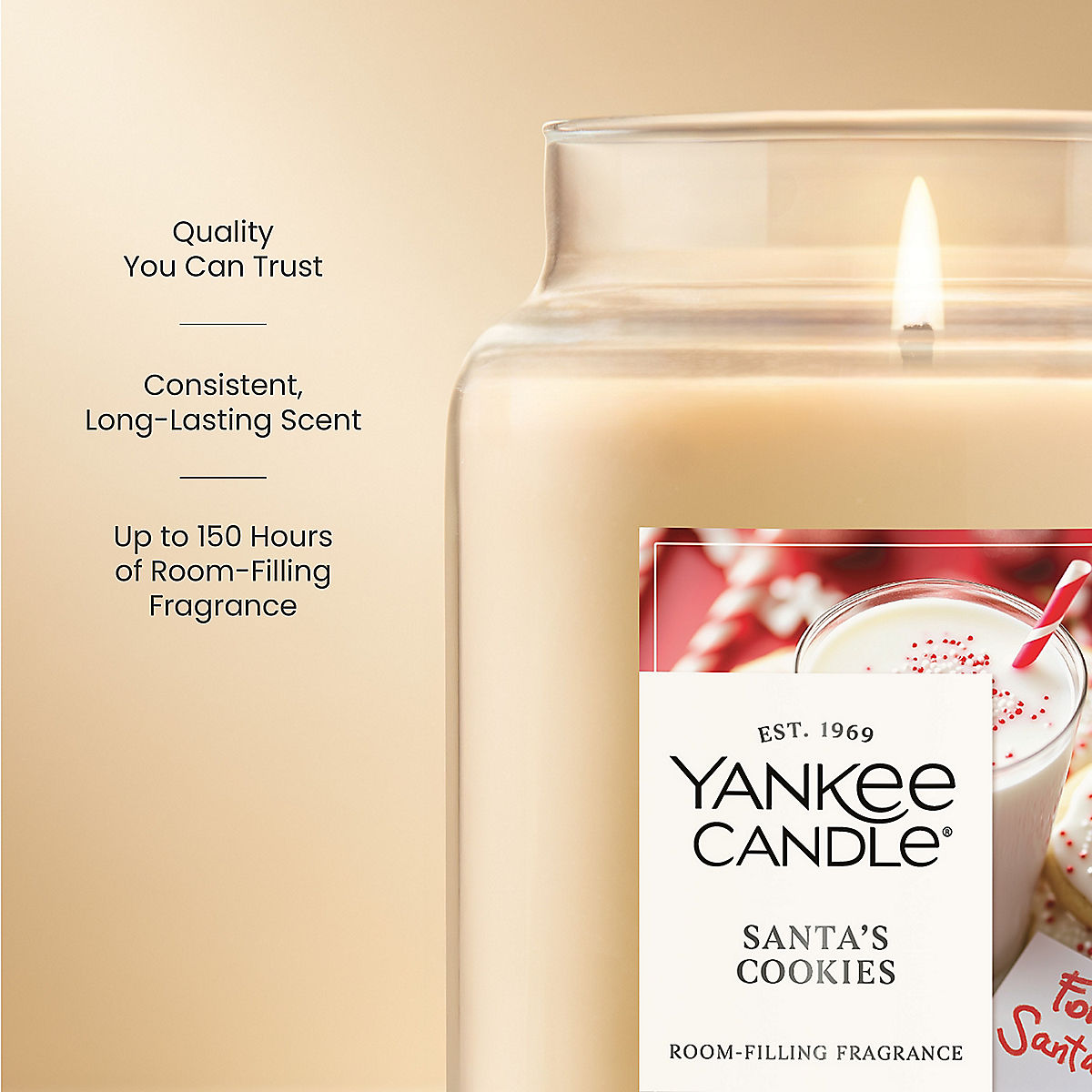 Santa's Cookies Original Large Jar Candle - US 10066