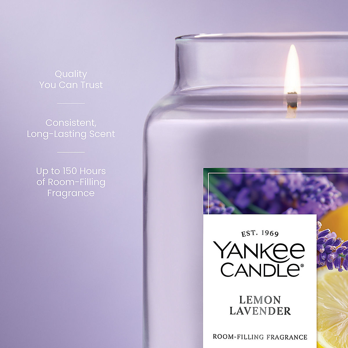 Lemon Lavender Original Large Jar Candle - US 84250