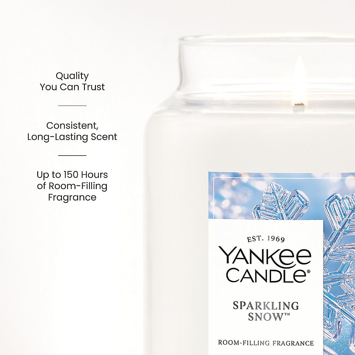 Sparkling Snow™ Original Large Jar Candle - US 80404