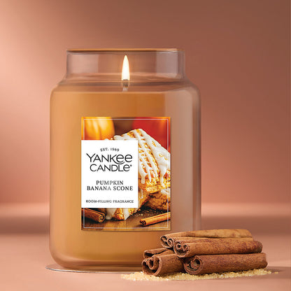 Pumpkin Banana Scone Original Large Jar Candle - US 69176
