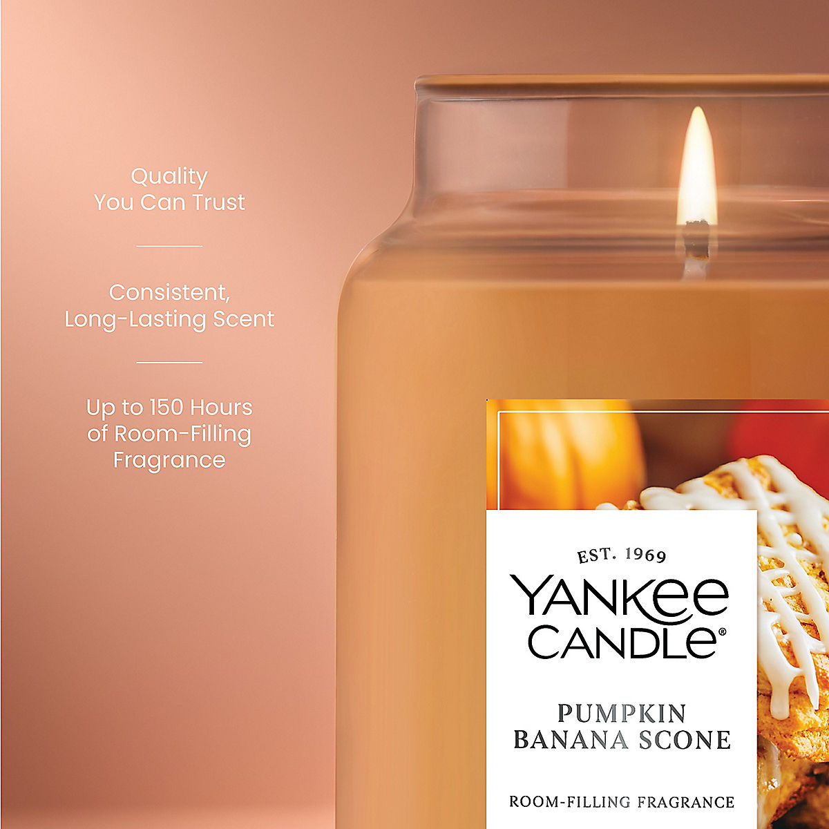 Pumpkin Banana Scone Original Large Jar Candle - US 69176