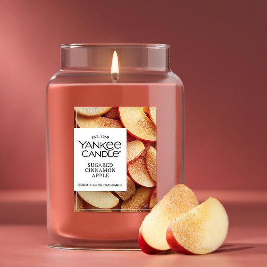 Sugared Cinnamon Apple Original Large Jar Candle - US 00287