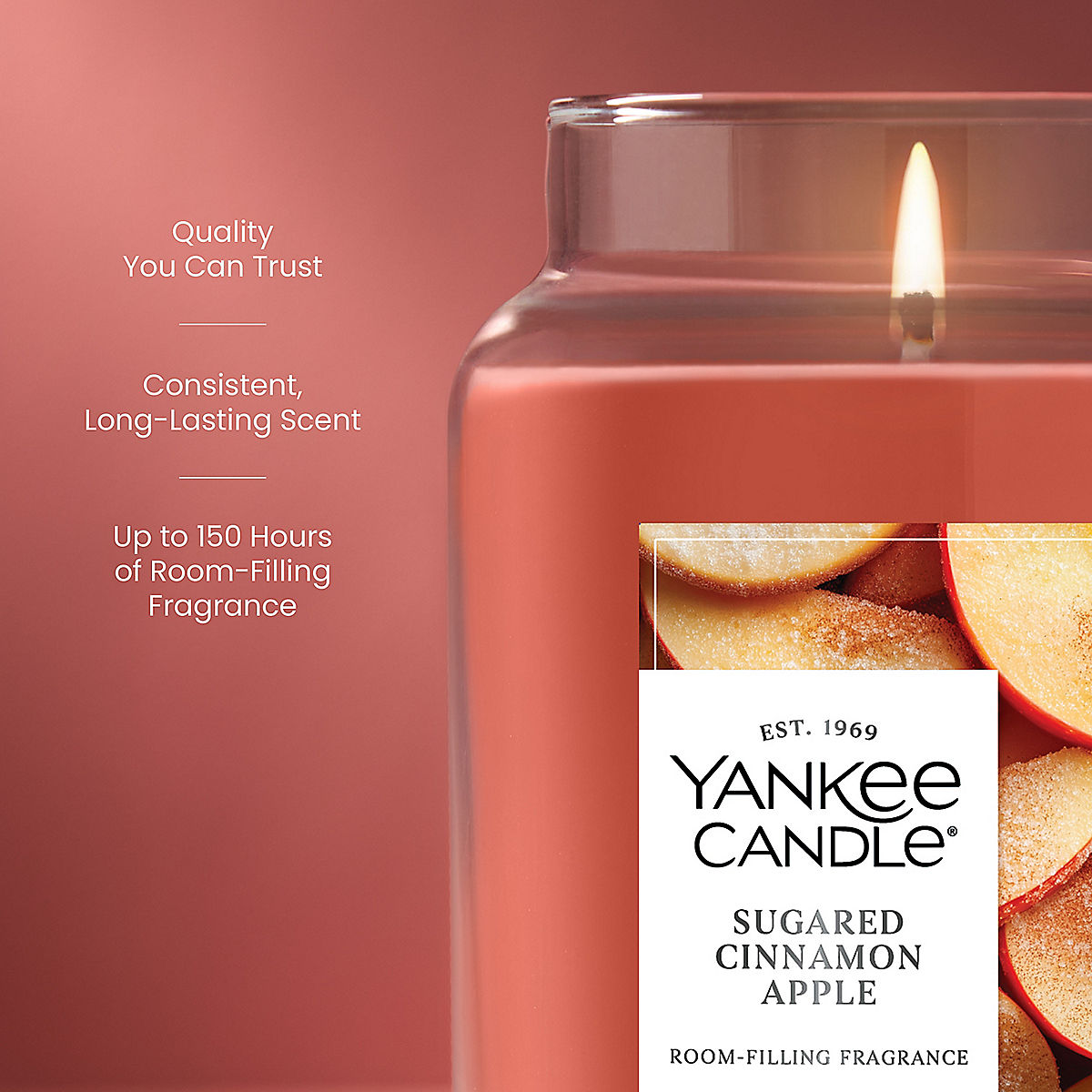 Sugared Cinnamon Apple Original Large Jar Candle - US 00287
