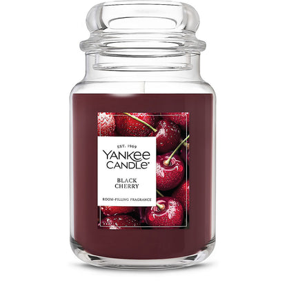 Black Cherry Original Large Jar Candle - US 17482