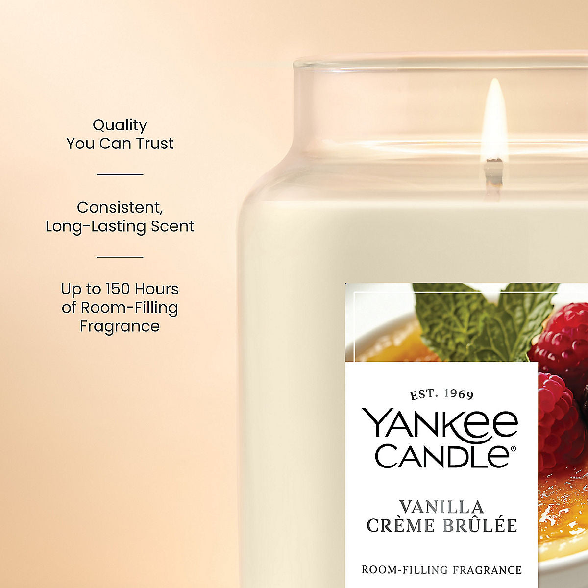 Vanilla Crème Brûlée Original Large Jar Candle - US 59741