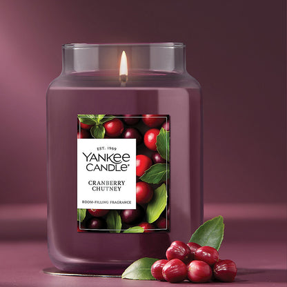 Cranberry Chutney Original Large Jar Candle - US 82922