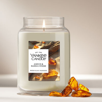 Amber & Sandalwood Original Large Jar Candle - US 35594