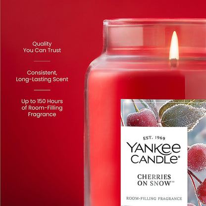 Cherries On Snow™ Original Large Jar Candle - US 25593