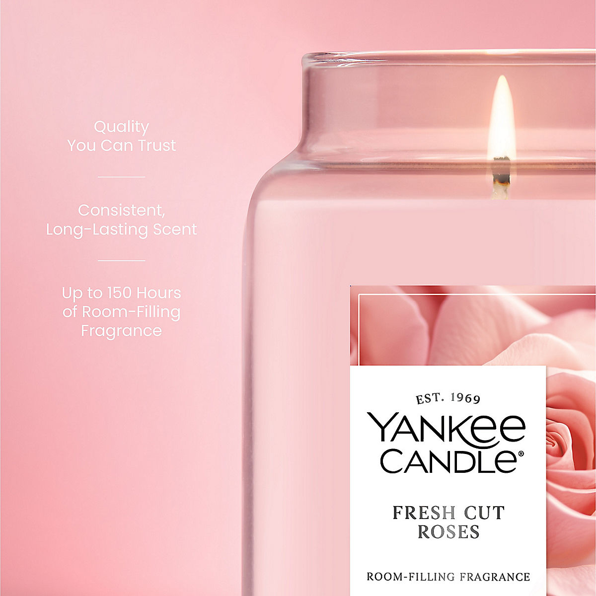 Fresh Cut Roses Original Large Jar Candle - US 48249