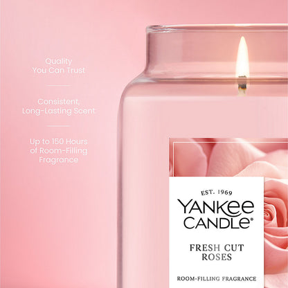 Fresh Cut Roses Original Large Jar Candle - US 48249