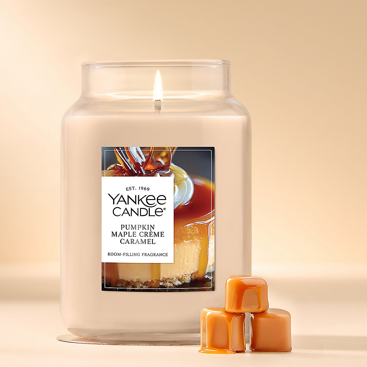 Pumpkin Maple Crème Caramel Original Large Jar Candle - US 80278