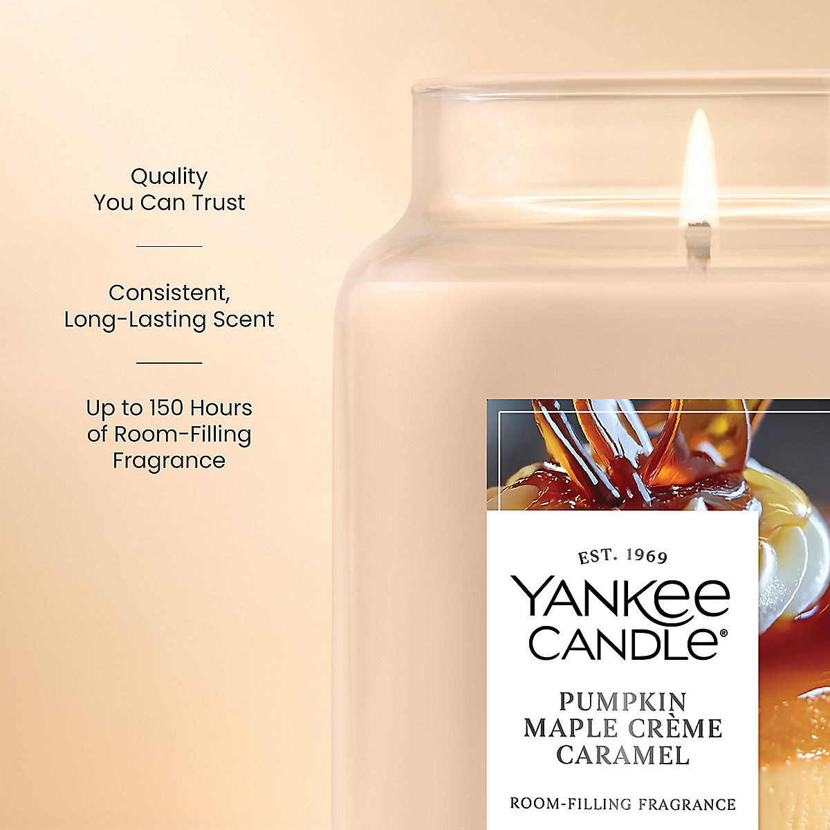 Pumpkin Maple Crème Caramel Original Large Jar Candle - US 80278