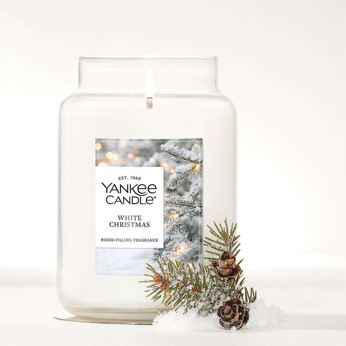 White Christmas Original Large Jar Candle - US 44486