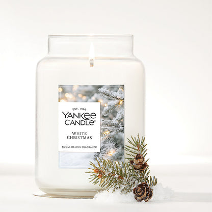 White Christmas Original Large Jar Candle - US 44486