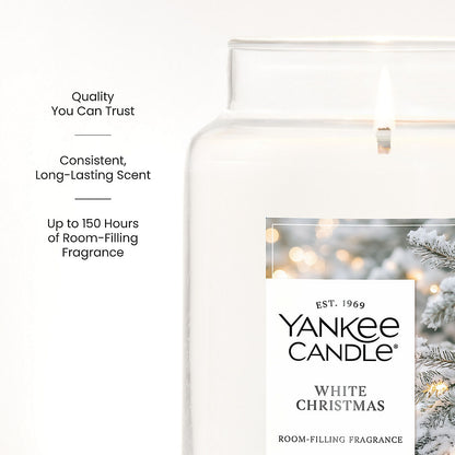 White Christmas Original Large Jar Candle - US 44486