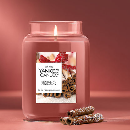 Sparkling Cinnamon Original Large Jar Candle - US 19148