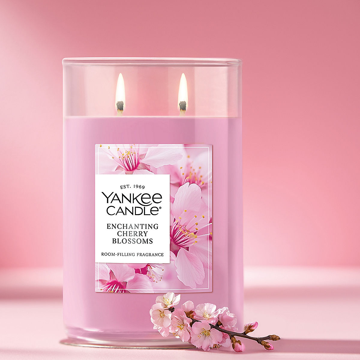 Enchanting Cherry Blossoms Large Tumbler Candle - US 20239