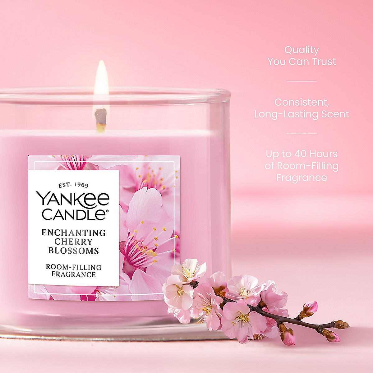 Enchanting Cherry Blossoms Small Tumbler Candle - US 95153