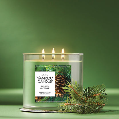 Balsam & Cedar 3-Wick Candle - US 36084