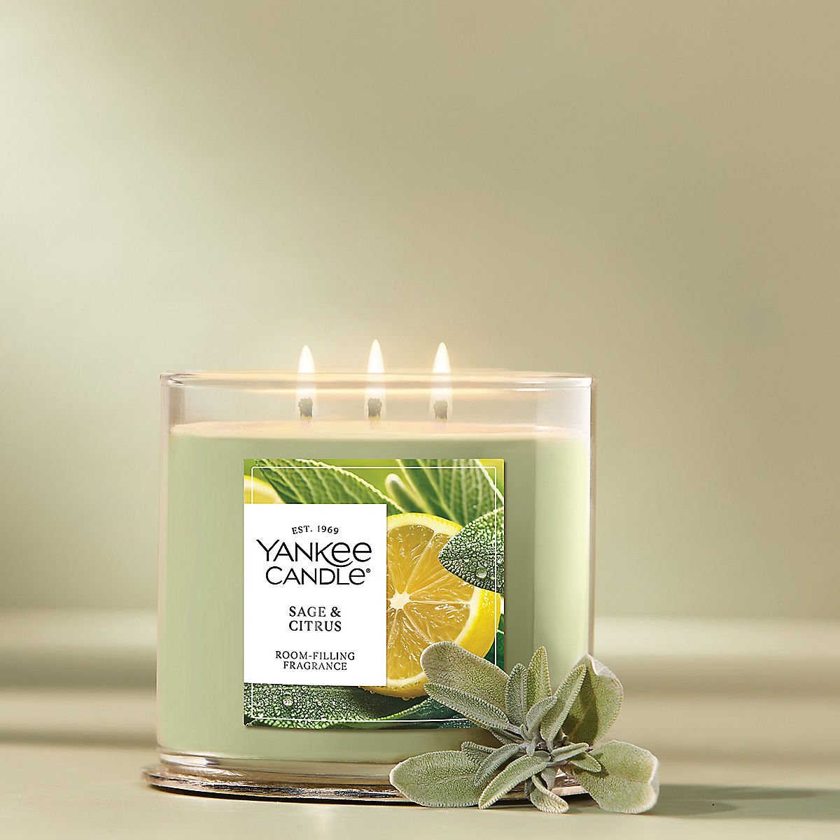 Sage & Citrus 3-Wick Candle - US 81040
