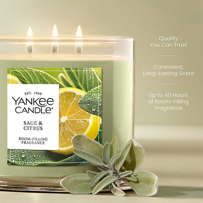 Sage & Citrus 3-Wick Candle - US 81040
