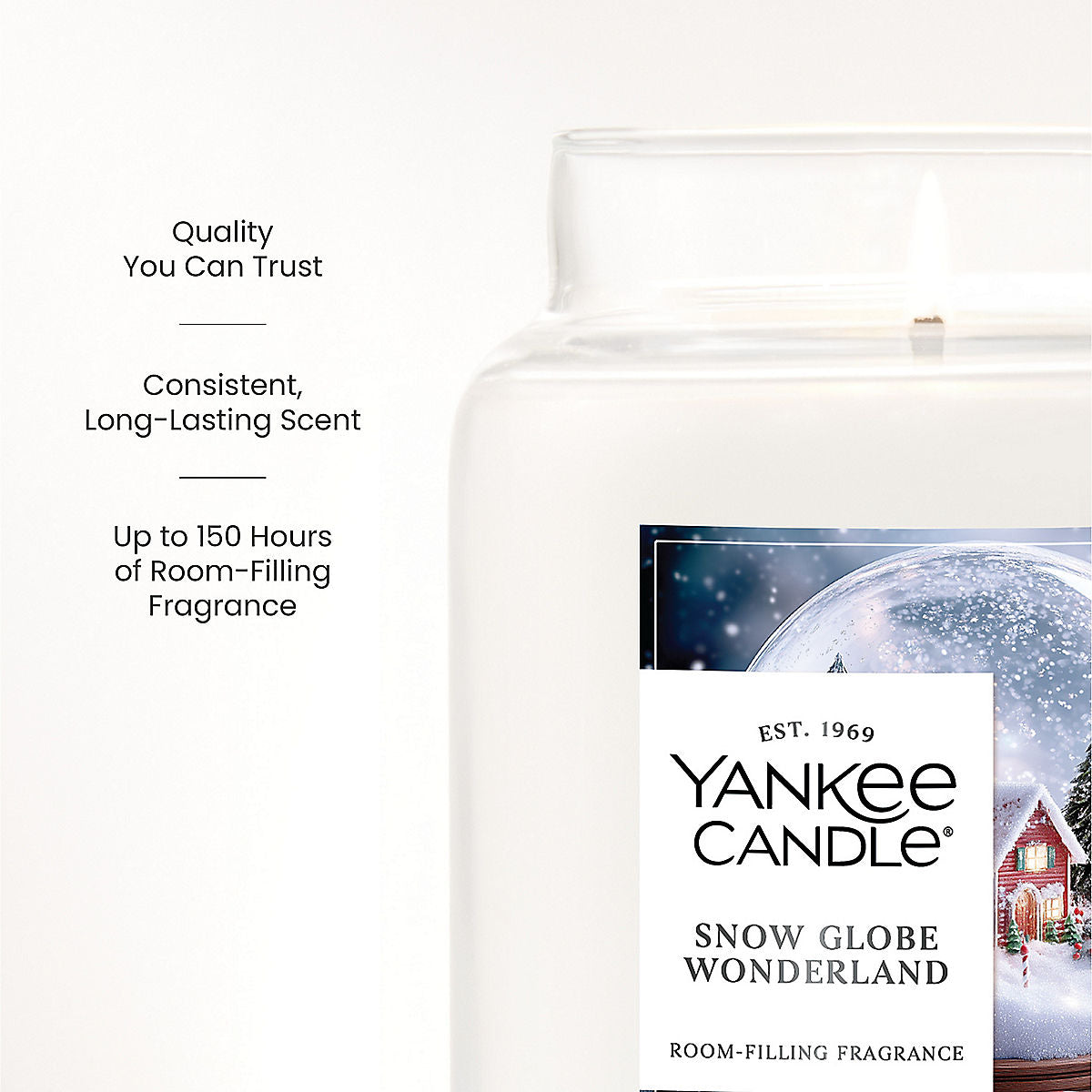 Snow Globe Wonderland Original Large Jar Candle - US 01110