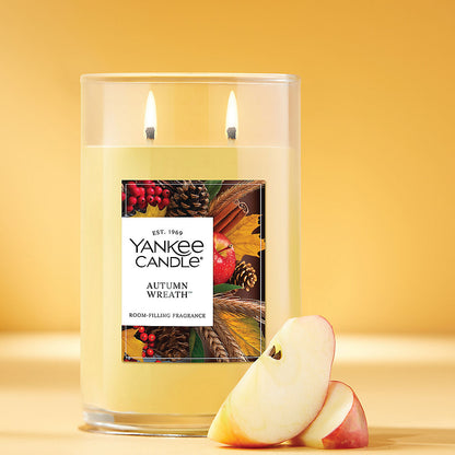 Autumn Wreath™ Large Tumbler Candle - US 69941