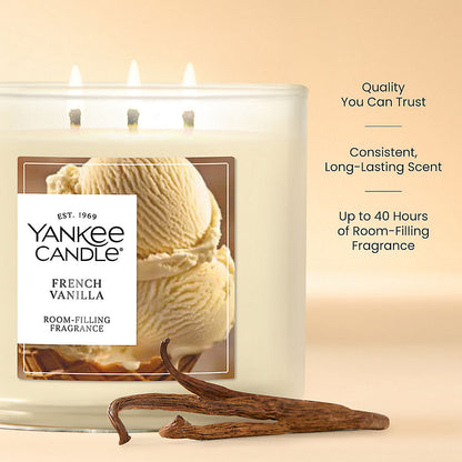 French Vanilla 3-Wick Candle - US 18622
