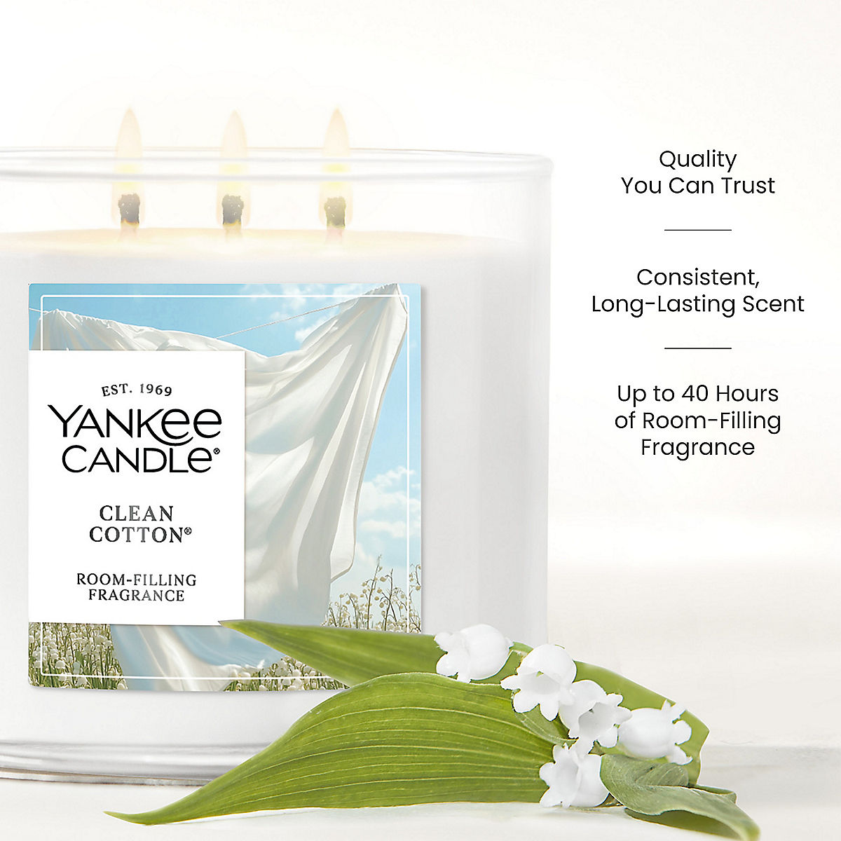 Clean Cotton® 3-Wick Candle - US 34417