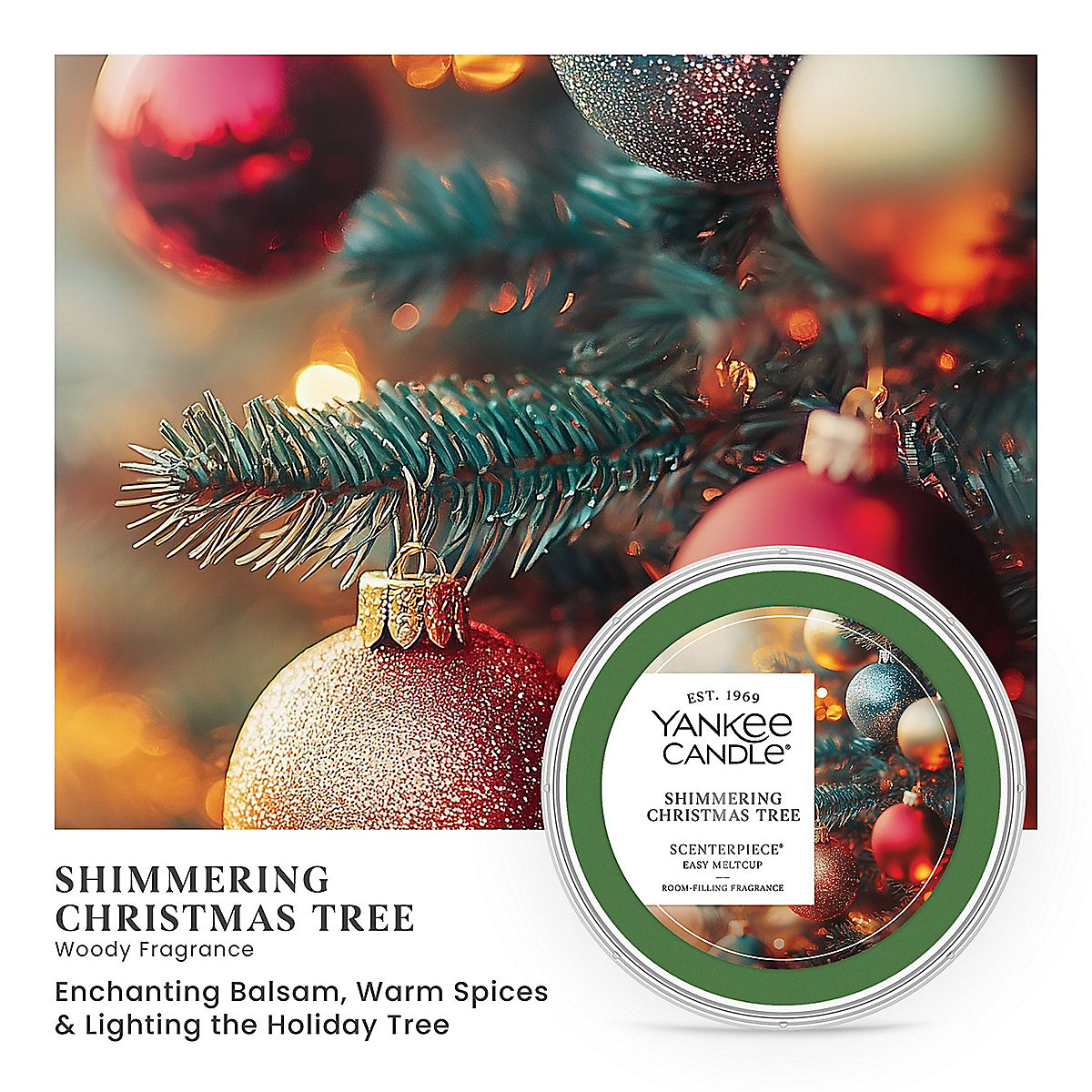 Shimmering Christmas Tree Scenterpiece® Easy Meltcups - US 27790