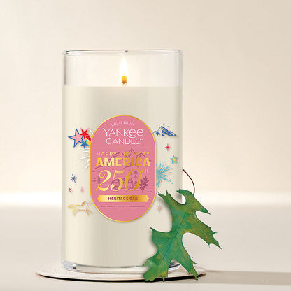 Heritage Oak Medium Pillar Candle - US 08264