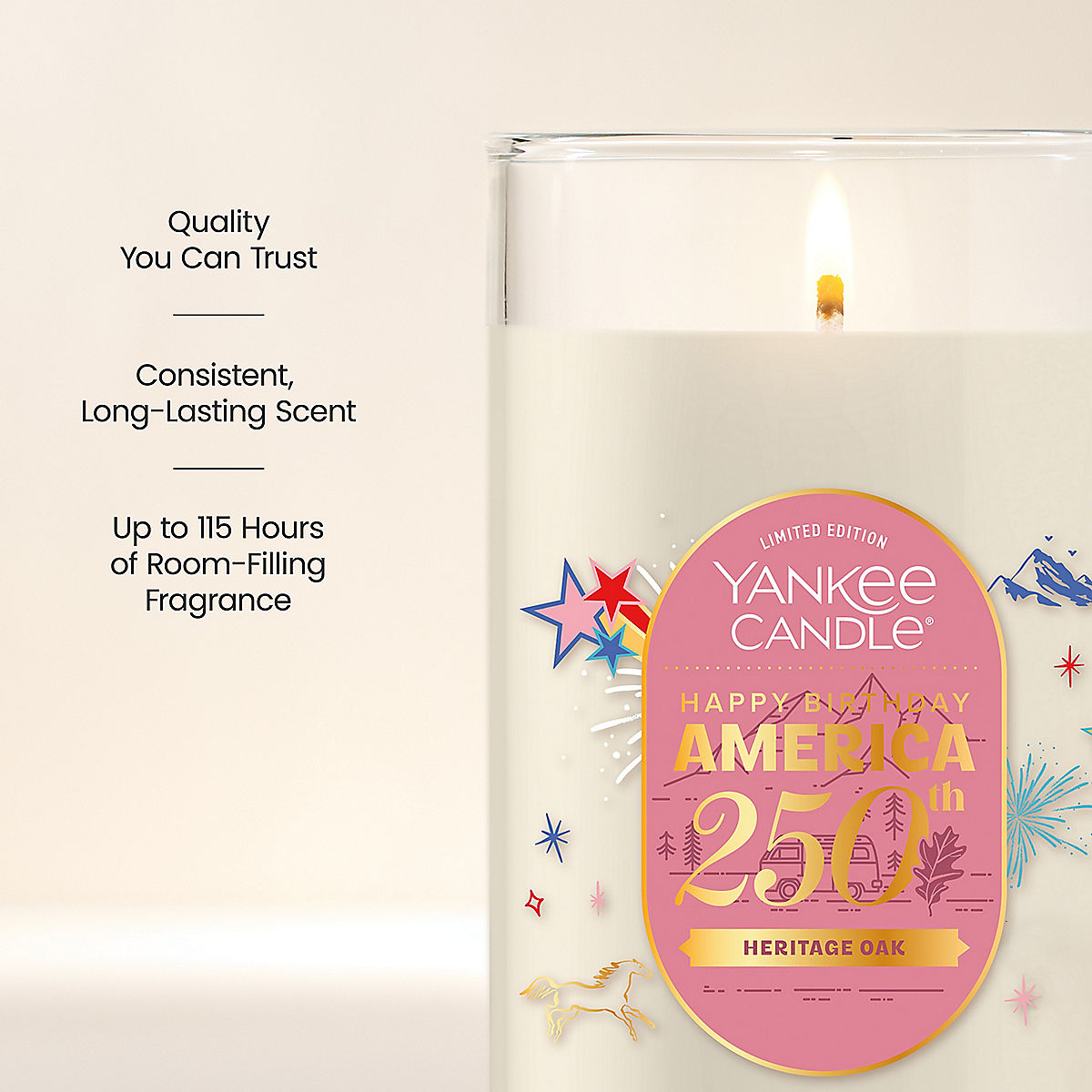 Heritage Oak Medium Pillar Candle - US 08264