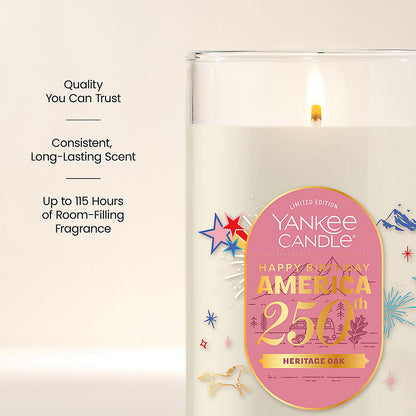 Heritage Oak Medium Pillar Candle - US 08264
