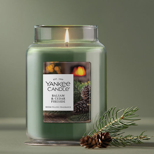 Balsam & Cedar Fireside Original Large Jar Candle - US 73598