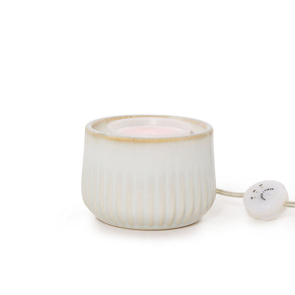 Ridged Ceramic Scenterpiece® MeltCup Warmer - US 42223