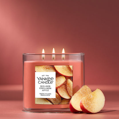 Sugared Cinnamon Apple 3-Wick Candle - US 75636