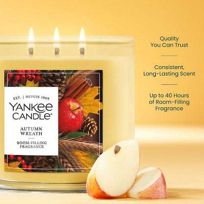 Autumn Wreath™ 3-Wick Candle - US 90846