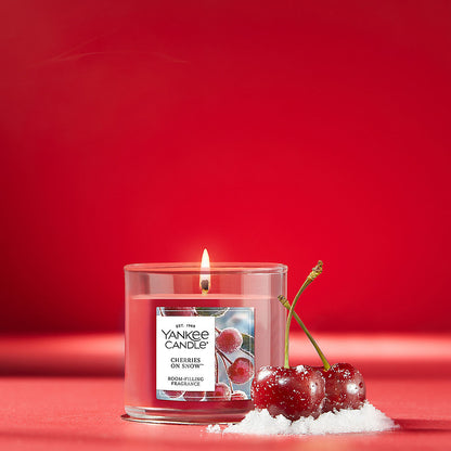 Cherries On Snow™ Small Tumbler Candle - US 67985