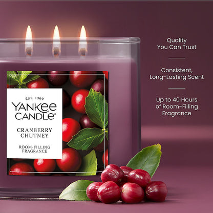 Cranberry Chutney 3-Wick Candle - US 49305