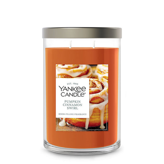 Pumpkin Cinnamon Swirl Large Tumbler Candle - US 64196