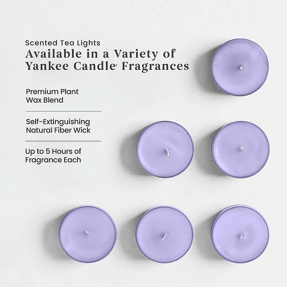 Lilac Blossoms Scented Tea Light Candles - US 67022