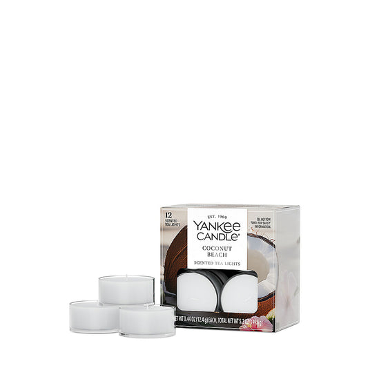 Coconut Beach Scented Tea Light Candles - US 89794