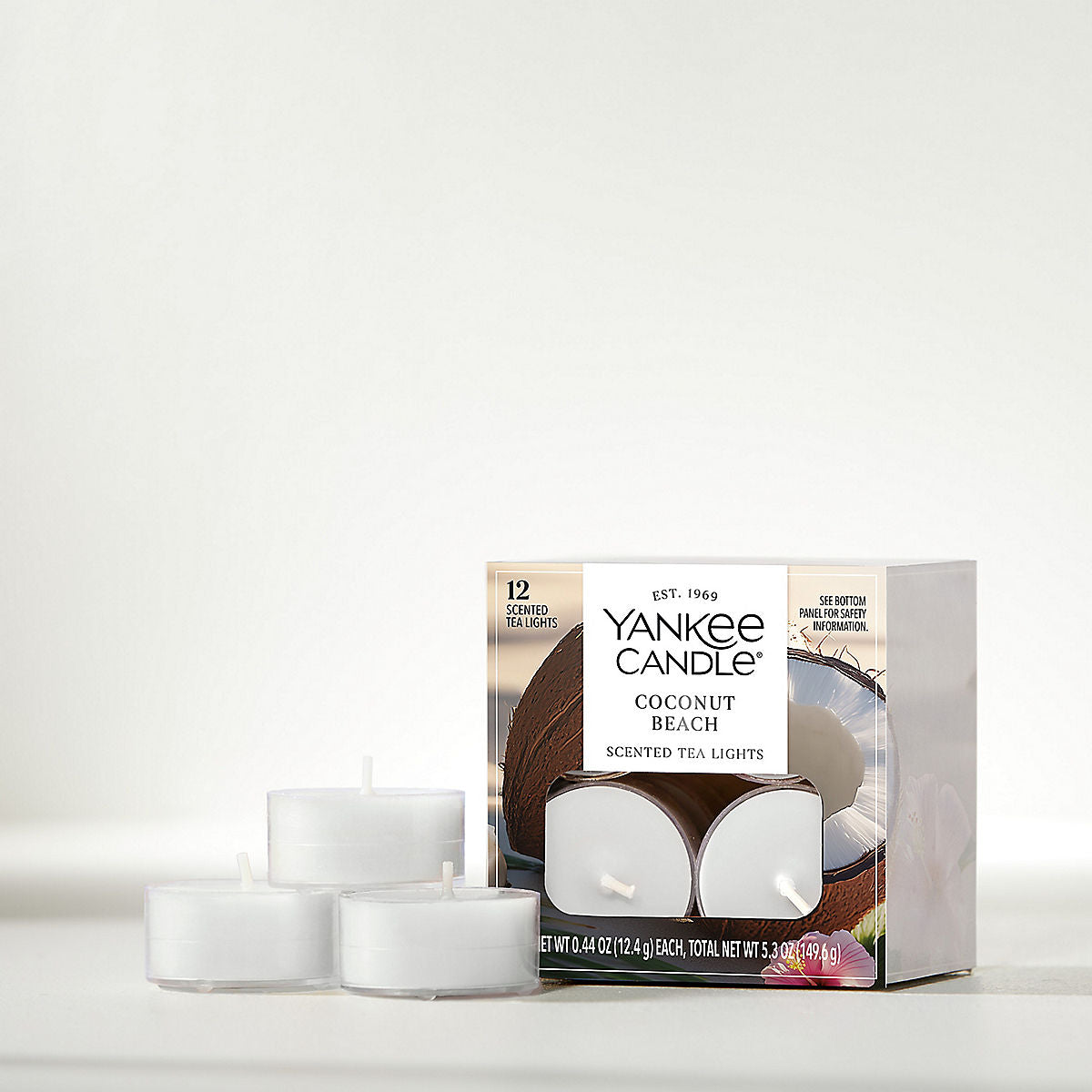 Coconut Beach Scented Tea Light Candles - US 89794