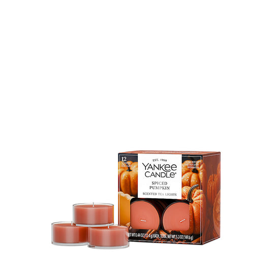 Spiced Pumpkin Scented Tea Light Candles - US 88520