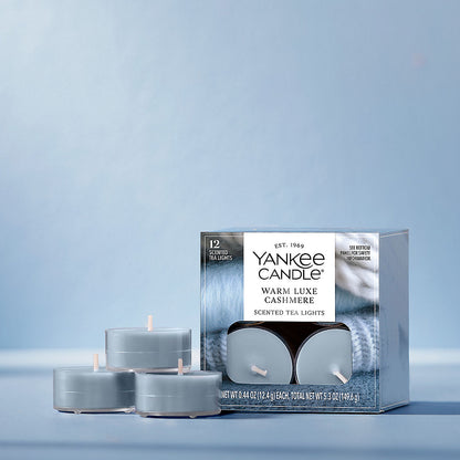 Warm Luxe Cashmere Scented Tea Light Candles - US 79617