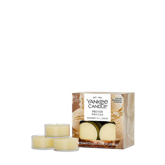 French Vanilla Scented Tea Light Candles - US 78064