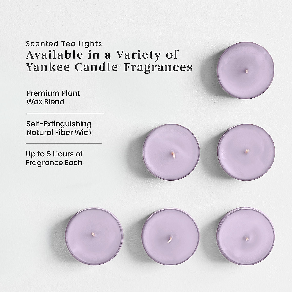 Lemon Lavender Scented Tea Light Candles - US 11761