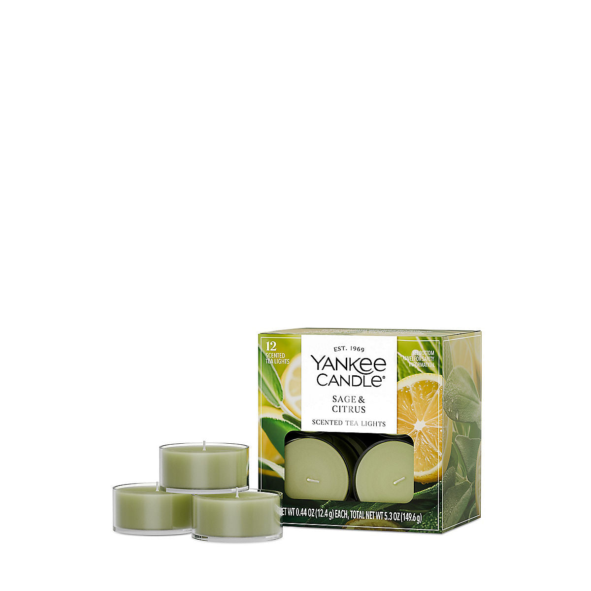 Sage & Citrus Scented Tea Light Candles - US 64465