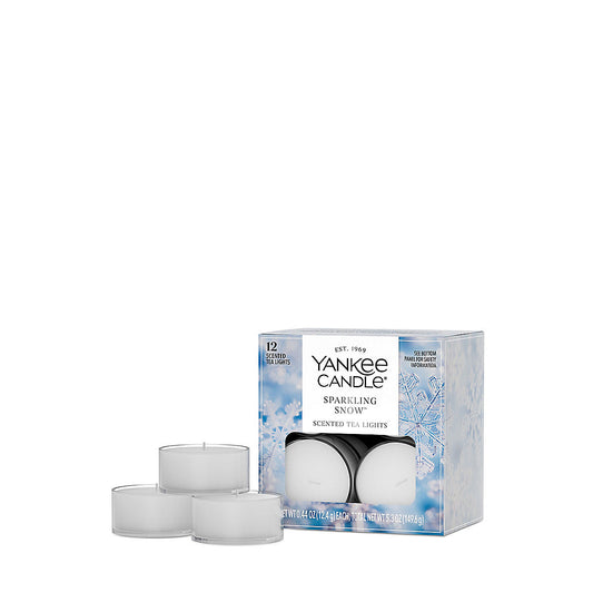 Sparkling Snow™ Scented Tea Light Candles - US 71655