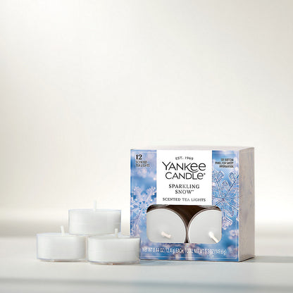 Sparkling Snow™ Scented Tea Light Candles - US 71655